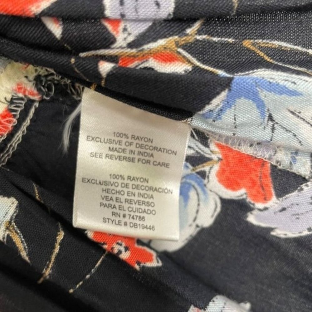 Patrons of Peace Women's Size M Floral Casual Pullover Sleeveless V-Neck Blouse - Picture 4 of 15